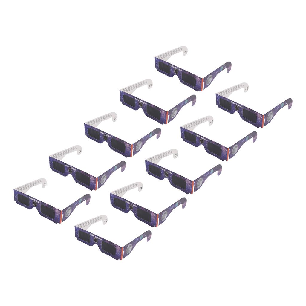 10 шт. очки для наблюдения за солнечным затмением бумажные очки для наблюдения за солнечным затмением безопасные оттенки для прямого солнца