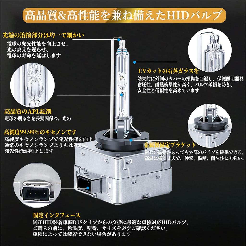 ЛТОНКСЕН D1S HID Лампы Оригинальная Замена Лампы Головного Света Автомобиля Мгновенный Старт 6500K Осмотр 35W (Упаковка из 2 шт.)