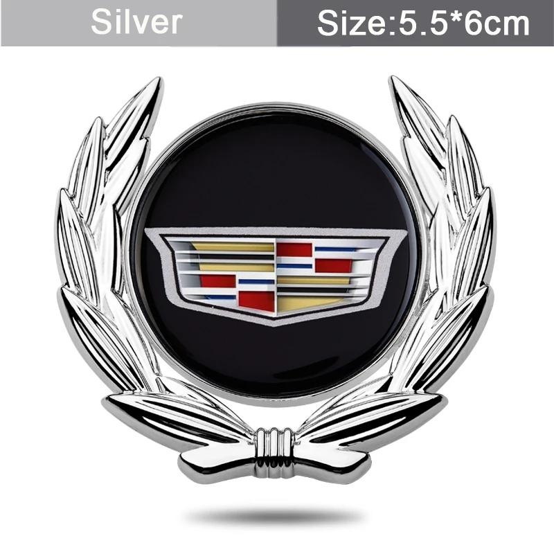 3D Metal Car Fender Side Emblem Sticker Window Rear Trunk Badge for Cadillac ATS BLS CT5 CTS STS XT6 XTS Escalade Deville DTS