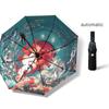 Fully Automatic Umbrella UV Double Beach Wind Large Umbrellas Female High Value Sunscreen Rain and Sun Umbrella