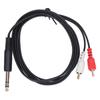 6.35mm To 2RCA Cable 1.5m Stereo 6.35mm Male To 2RCA Male Left Right Channel O Splitter Adapter