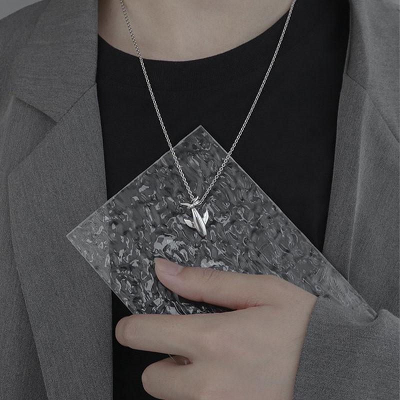 Mens Sterling Whale Dolphin Pendant Necklace Chain Fashion Locket Gift Boyfriend