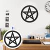Пентаграмма Украшение Дерево Орнамент Посох Винтаж Ритуальные Знаки Плитка Алтарь Украшения Мода