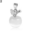 Girl Apple Shape Faux Opal Cubic Zirconia Pendant for Necklace AVE