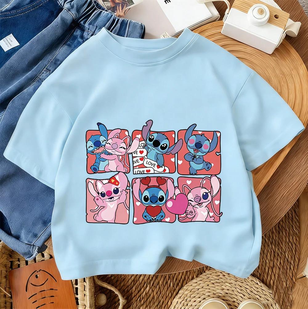 Daily Casual Kids T Shirt Stitch Fashion Cartoon Print For Boys Girls Summer Street Style Outfit