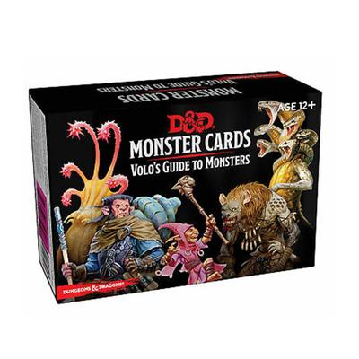 D&D RPG Spellbook Cards Volos Руководство по колоде монстров
