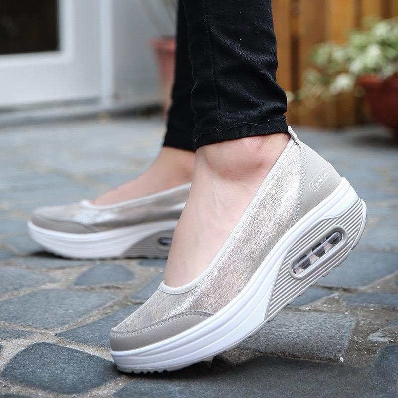 2025Новая женская обувь Модная обувь-лодочки с мелким вырезом, Слипоны, Удобные лоферы, Женская обувь на платформе, Zapatos Mujer