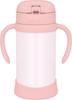 Термос Вакуумный Детский с Соломинкой PCH Кружка, 350 мл, Персиковый, Изолированный, FJT-350