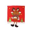 3D Doll Design Christmas Chair Cover Cloth Snowman Chair Cover Santa Chair Cover  Holiday Festival