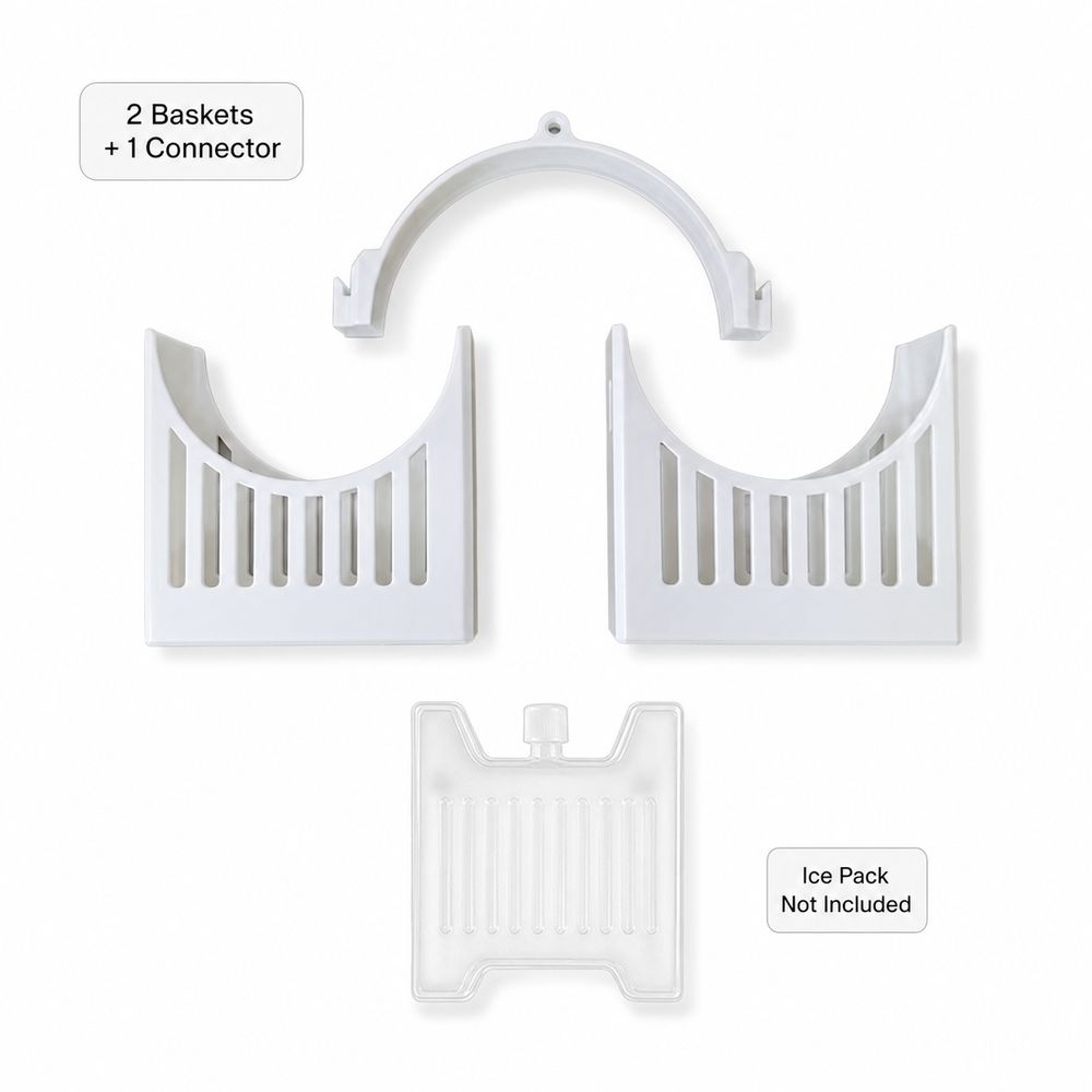 Vertical Mount Fan Ice Pack Holder Simple Design Fan Cooling Mount Household Cooling