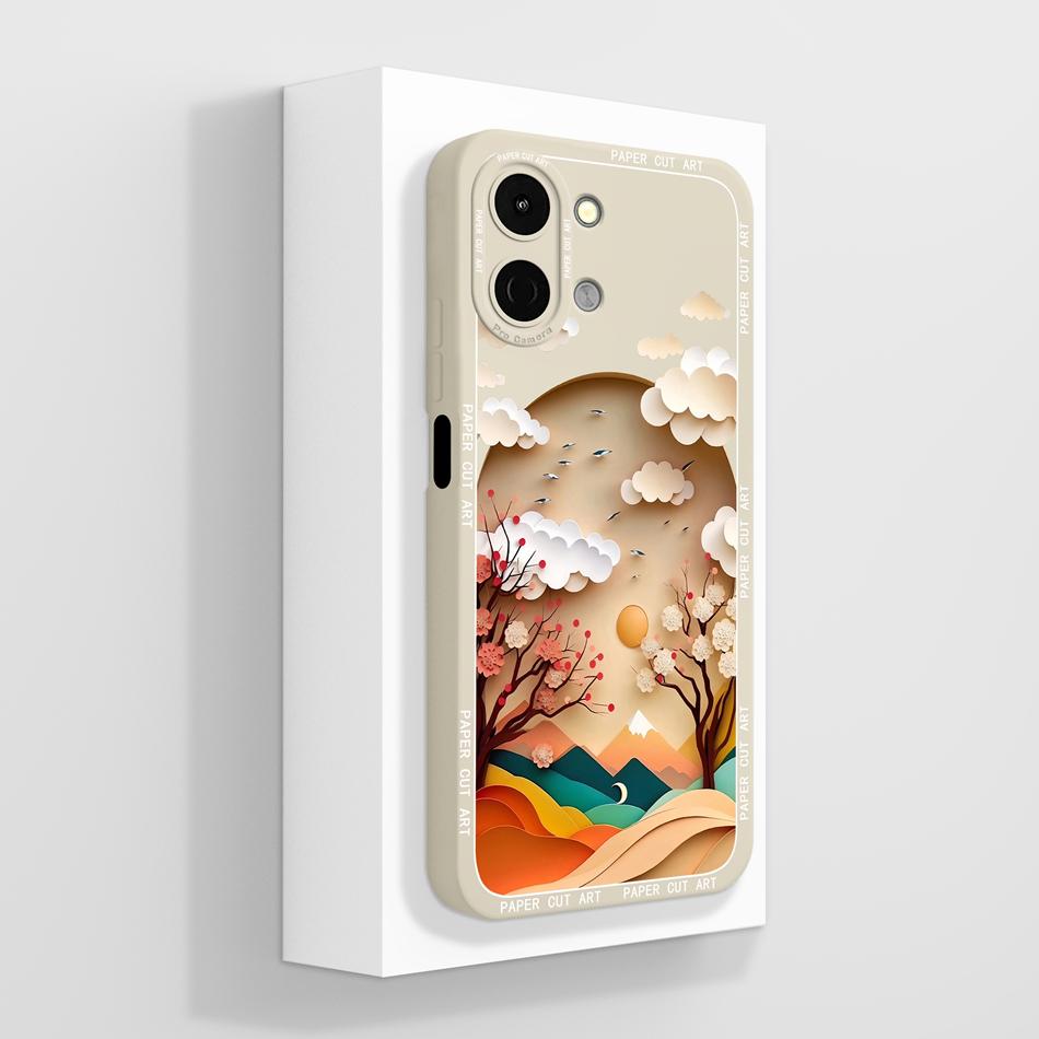 Художественный Чехол Для Tecno Spark Go 3 / GO 2 / GO 1 1S / GO 2024 2025 Противоударный Funda Мягкий Жидкий Силикон Задняя Крышка Телефона