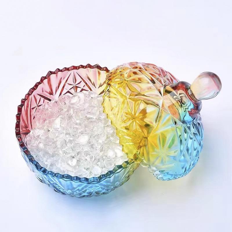 White Crystal Purification Bowl: Demagnetization Stone, Amulet Salt Container, Gem Glass.