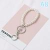 Simulated Pearl Key Chain For Aorpods Bag Pendant Wrist Beaded Key Holder For Women Mobile Phone Diy Accessories