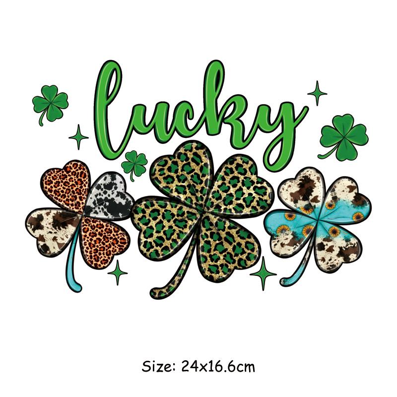 Толстовки с термопереносом на день Святого Патрика, Parches Ropa Diy, наклейка на одежду, футболка с теплопередачей, термонашивка для одежды для кукол для домашних животных