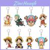 One Piece Луффи Зоро Роберто Брелок Игрушка Подвеска для сумки Двусторонний акрил Подарок для детей