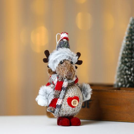 Рождественский кулон Санта-Клаус Снеговик в форме лося Рождественская елка подвесное украшение для праздничных украшений дома