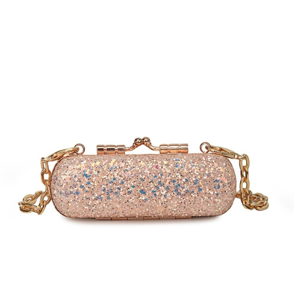 Glitter Crossbody Box Handbag Mini Lipstick Storage Bag Casual Evening Banquet Bag Women