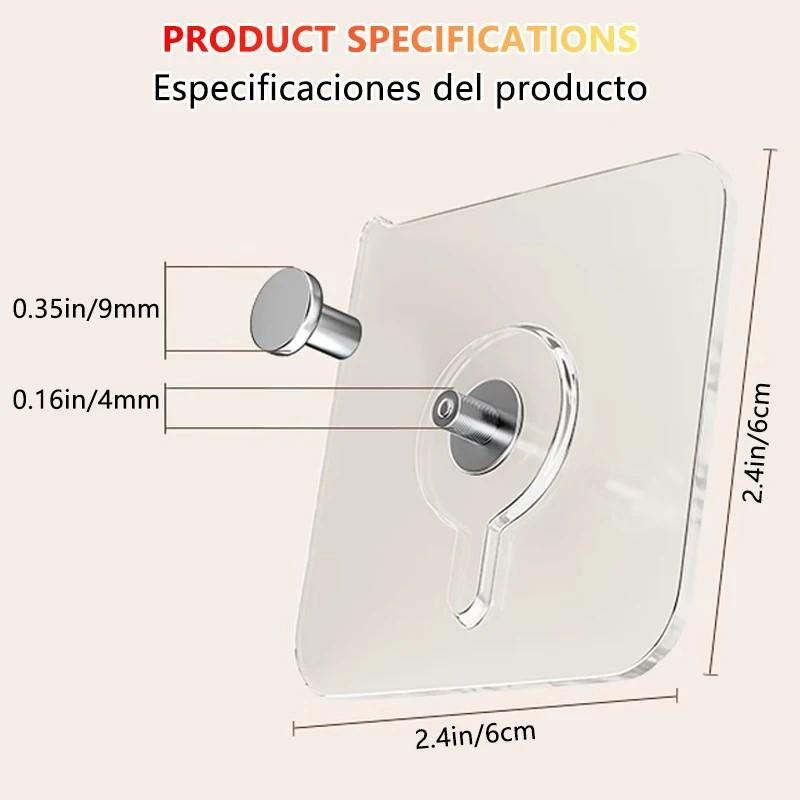 Прочный самоклеящийся настенный крючок без прокалывания, самоклеящиеся настенные вешалки без отверстий для рамки, постера, фоточасов