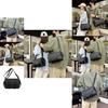 Large Capacity Stylish Black Messenger Bag For Men And Women Perfect For Travel And Fitness