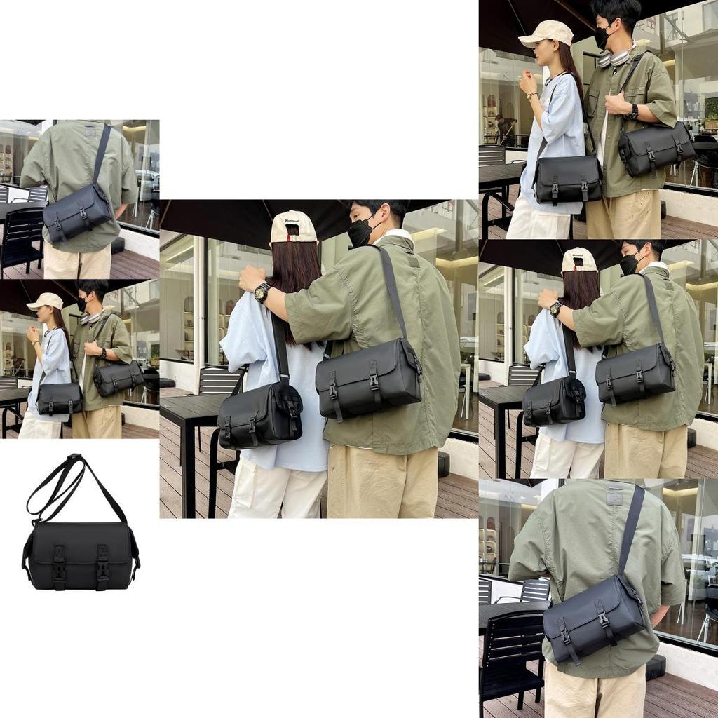 Large Capacity Stylish Black Messenger Bag For Men And Women Perfect For Travel And Fitness
