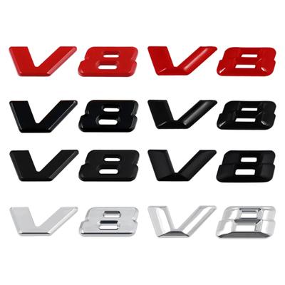 3D хромированный черный логотип V8 с буквами, автомобильное крыло, эмблема, значок, наклейка для M/ercedes B/enz A/MG G/L ML SL 500 220 C63 S500 V8, аксессуары