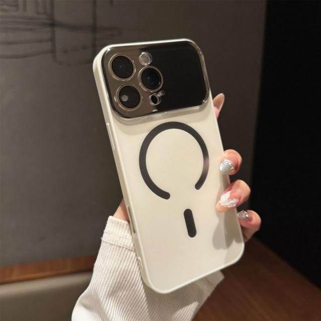 For For Iphone 16 Pro Max   Magnetic Soft Silicone Frame Phone Case For For Iphone 12 13 14 15 17 Air Lens Protective Cover