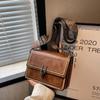 Niche Design Retro Shoulder Bag Women's Autumn and Winter New High-end Small Square Bag Commuter Messenger Bag