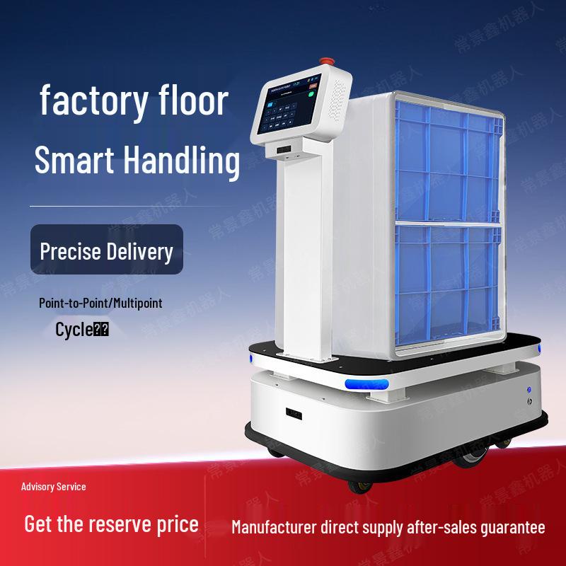 AGV Robot with Automatic Obstacle Avoidance for Industrial Cargo and Warehouse Handling