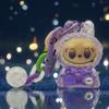 Fashionable Girl Heart Crystal Oil In Keychain - Cute Cartoon Doll Backpack Hanging Decoration Pulley Cloth Pendant