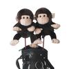 Plush Monkey Golf Club Headcover Soft Stuffed Animal Golf Club Head Cover for Driver And Woods Golfing Accessory