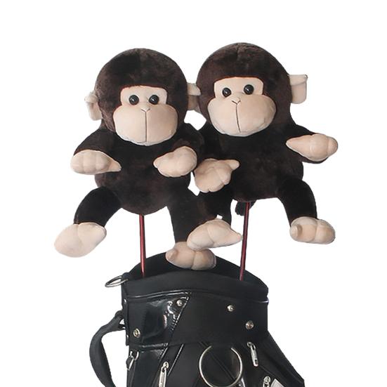 Мягкий чехол для клюшки для гольфа в виде плюшевой обезьяны, чехол для клюшки для гольфа в виде животного, аксессуар для гольфа Driver And Woods