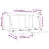 Wall Mounted TV Cabinet Smoked Oak 59.5 x 31 x 30 cm