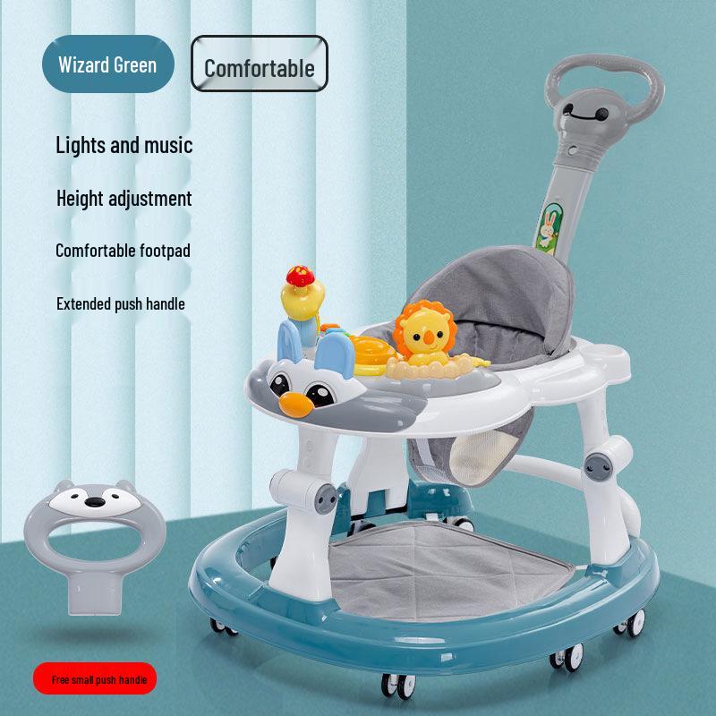 Multifunctional Baby Walker: Anti-Rollover, Sit & Learn Push Car