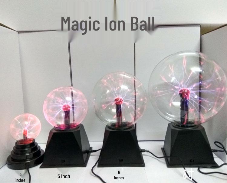 Креативный USB 3-дюймовый Электростатический Ионный Шар Молнии Ночник Атмосферный Свет