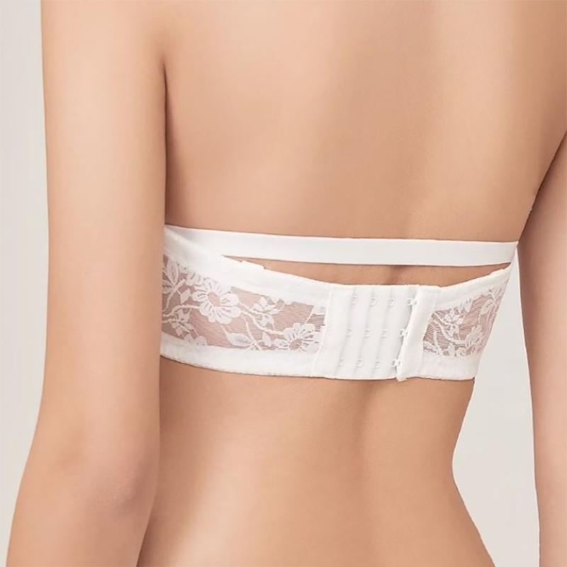 Бюстгальтер-труба без бретелек с защипами, невидимый бюстгальтер большого размера, летний цельный тонкий кружевной бюстгальтер с защитой от воздействия окружающей среды