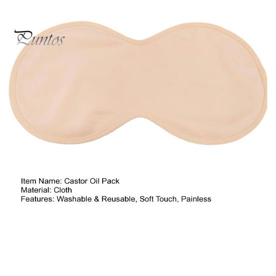 Обертывание с касторовым маслом для груди Можно мыть многоразовые компрессионные подушечки с касторовым маслом Дышащая мягкая ткань Безболезненная кондиционирующая обертка с органическим эфирным маслом для