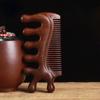 3 в 1 Массажная расческа Кровообращение Деревянная расческа из сандалового дерева Расслабляющий меридиан кожи головы Антистатический инструмент для укладки Салонные принадлежности Щетка для волос