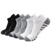 6-12Pairs Men Black White Grey Towel Bottom Sweat Absorbent Anti Odor Breathable Non Slip Ear Loop Short Socks For Running Sport
