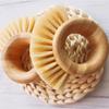 XLR Plastic Bristle With Bamboo Handle Dish Brush Scrub Brush for Baking and Cleaning Circle PP Brush