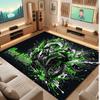 Motorcycle Biker Theme Soft Crystal Velvet Rug Custom Name & Text Print Non Slip Floor Rug for Bedroom Living Room