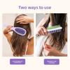 New 2-in-1  Massage Hair Brush, Detangling Comb for Scalp Care Comb for Double-sided Shampoo and Brush