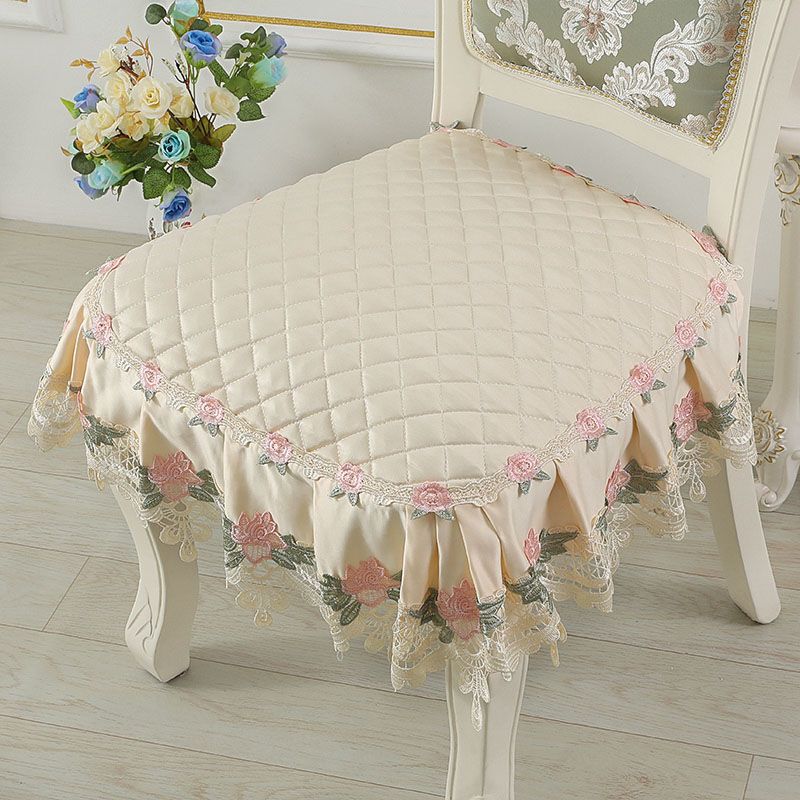 Элегантный кружевной декор 43*45 см, подушка для стула, противоскользящая подушка для сиденья в европейском стиле, домашний декор, обеденный офисный коврик