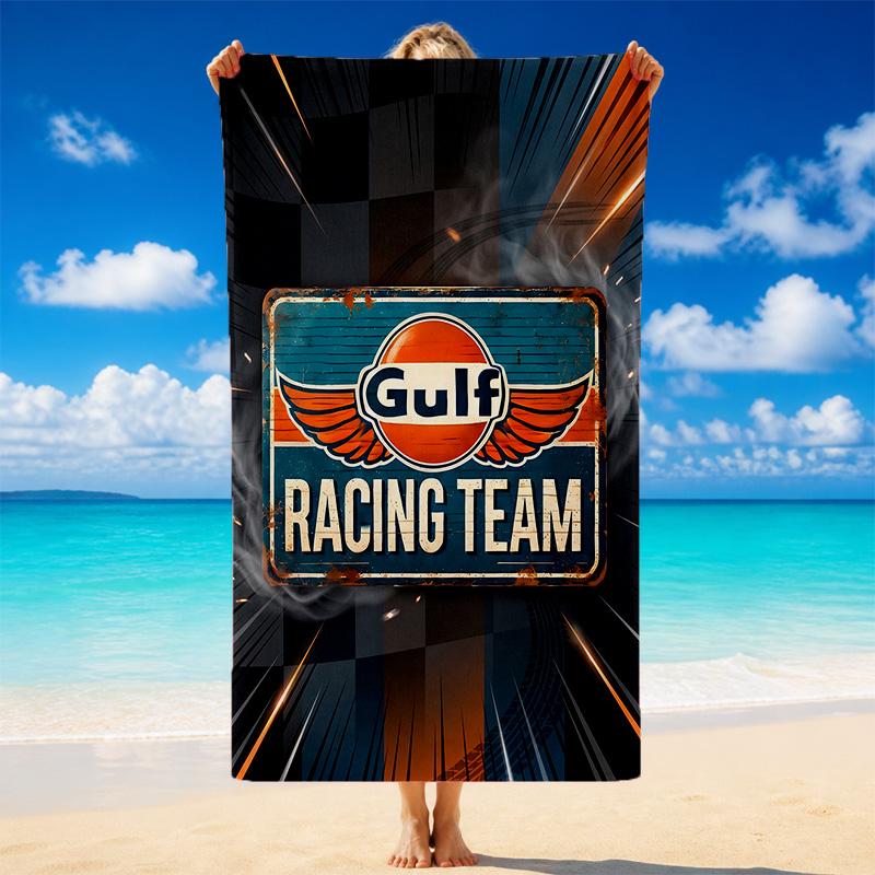 Gulf Print Microfiber Beach Towel Sand?Resistant Lightweight Towel For Swimming Outdoor Travel Use