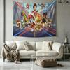 Paw Dogs Wall Tapestry Aesthetic Wall Hanging Printed Fabric Blanket Decorative Tapestries for Bedroom Living Room Home Decor