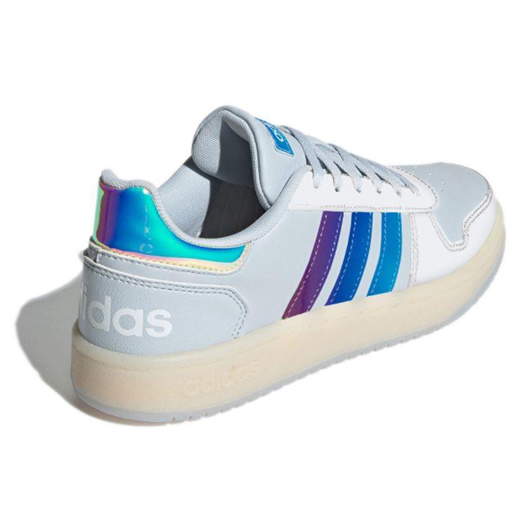 adidas Neo Hoops 2.0 Удобные Универсальные Нескользящие Прочные Низкие Баскетбольные Кроссовки Женские Кроссовки Синий Белый H02711