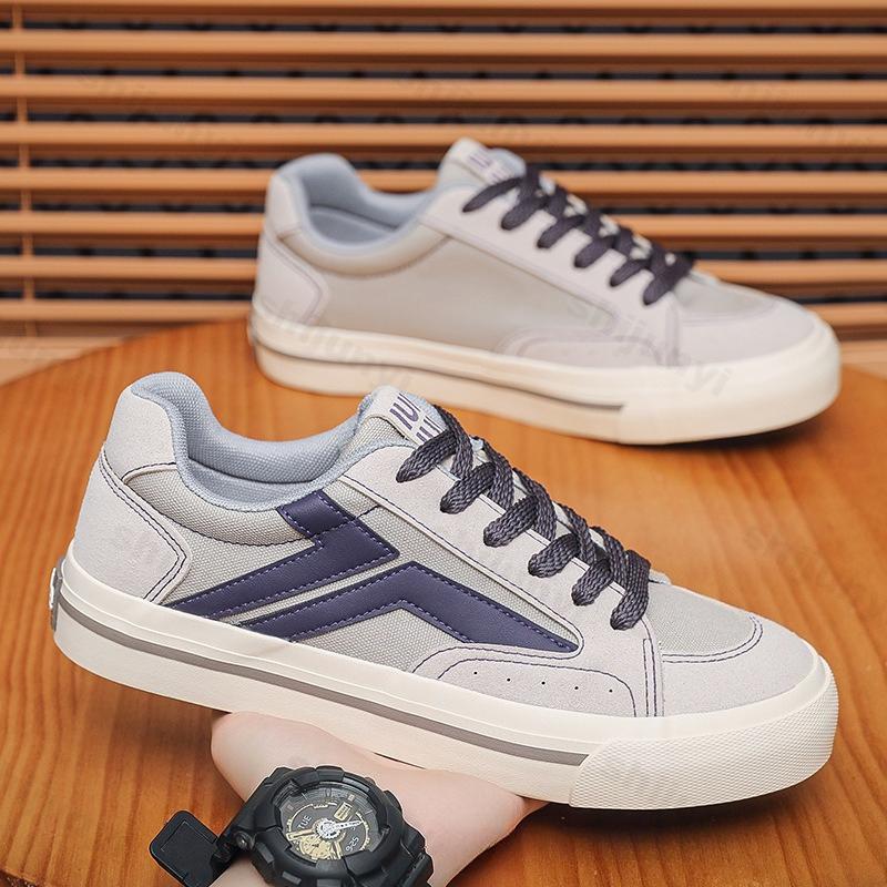 Мода Модный тренд Универсальные низкие повседневные парусиновые туфли для мужчин 2025 Осень Новинка Нишевый дизайн Удобные Нескользящие Кроссовки на шнуровке