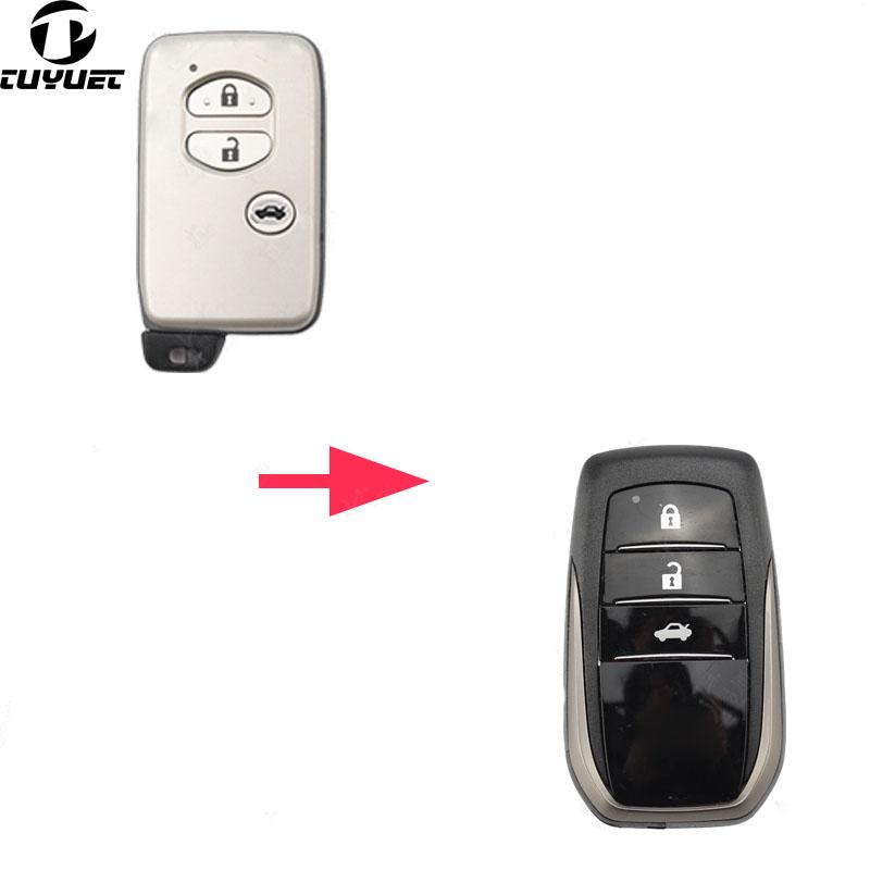 Modified Smart Remote Key Shell for Toyota Camry Prado Land Cruiser (Board 5290) With Emergency Key Blade
