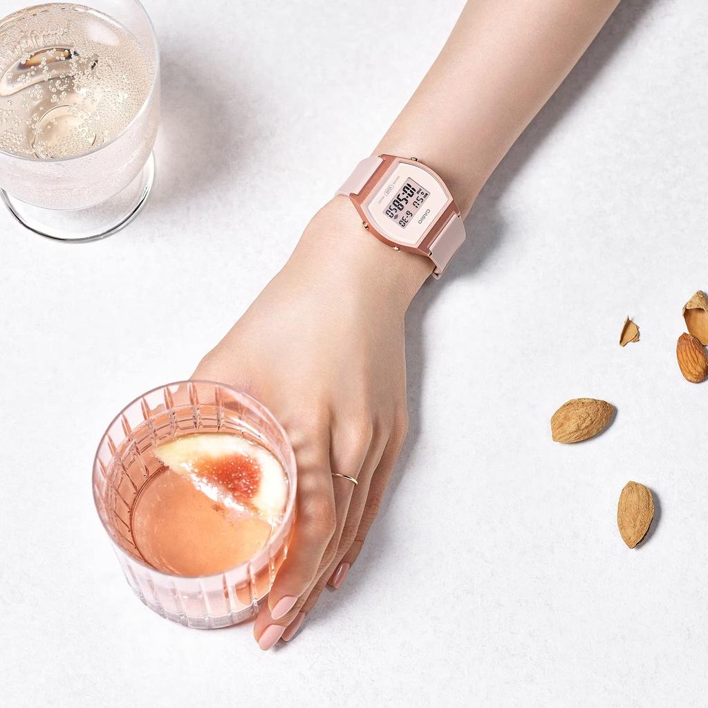 Casio Стандартные цифровые женские часы Casio BOX Overseas Модель Pink Beige x Rose Gold [Casio] LW-204-4A [Товар]