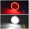 Biqing 2 шт. Мотоциклетные противотуманные фары Велосипедные светодиодные красные габаритные огни DRL Белые огни Водонепроницаемые мотоциклетные фары для вождения 12 В 24 В