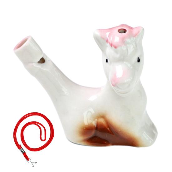 Мини Керамический Свисток Водяная Птичка Милые Животные Китайского Зодиака Шумоиздатель с Подвесным Шнурком Имитирует Пение Птиц Свисток Детская Игрушка для Ванны